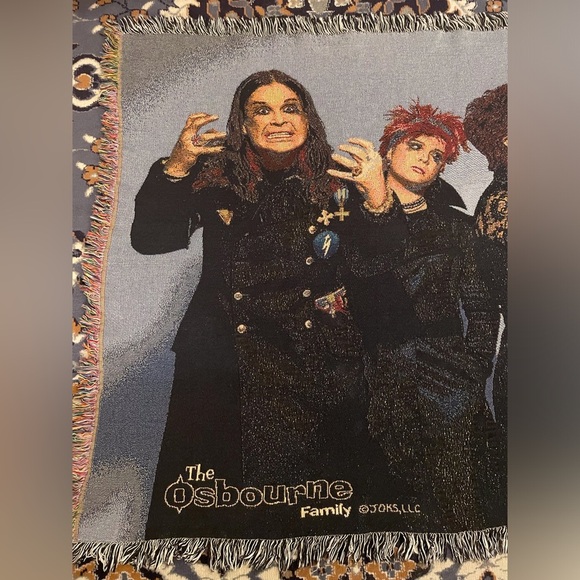 Ozzy Osbourne Family Throw Blanket 53x65” - Picture 6 of 11